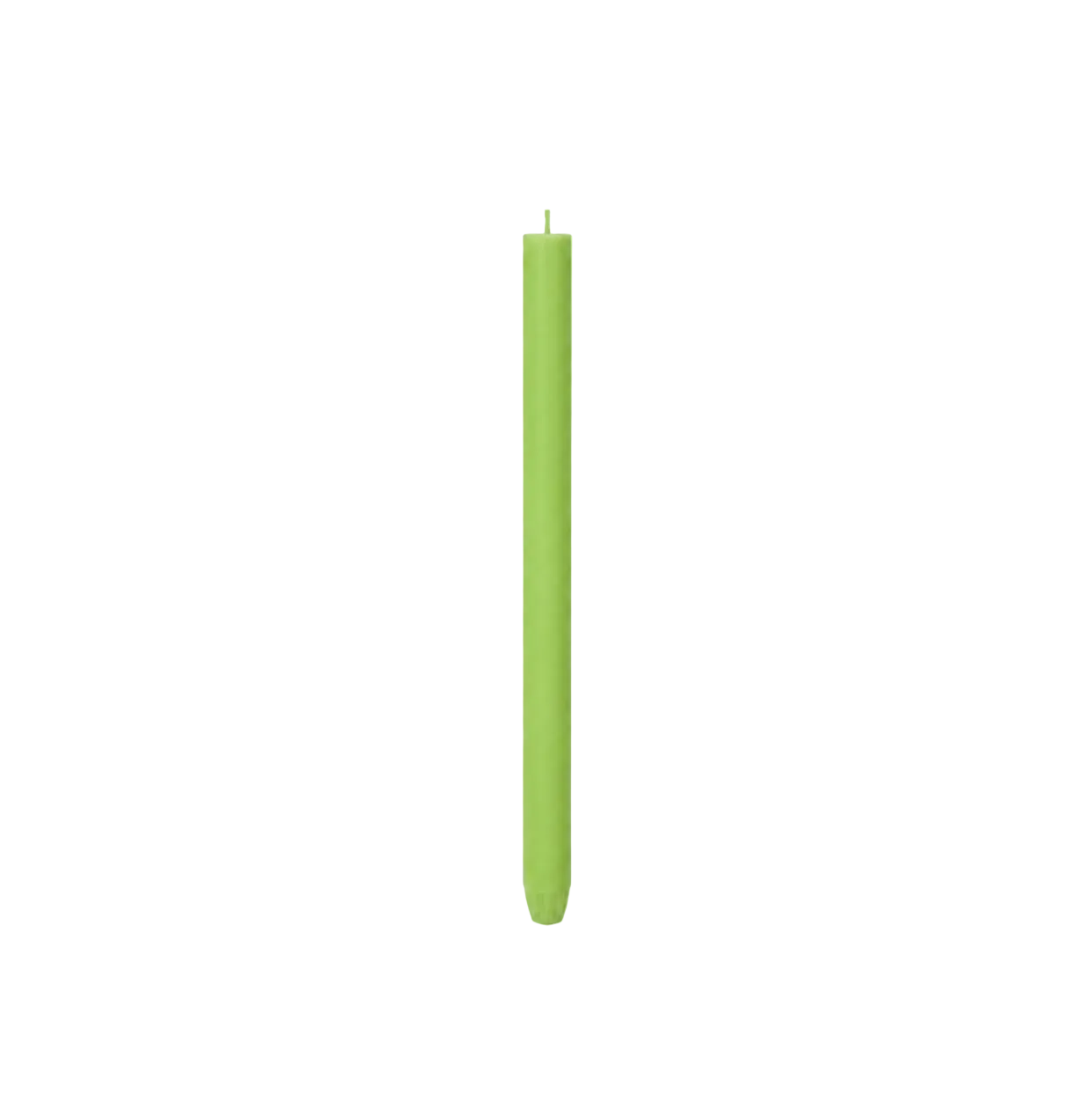 Light Apple Green Smooth Taper Candle