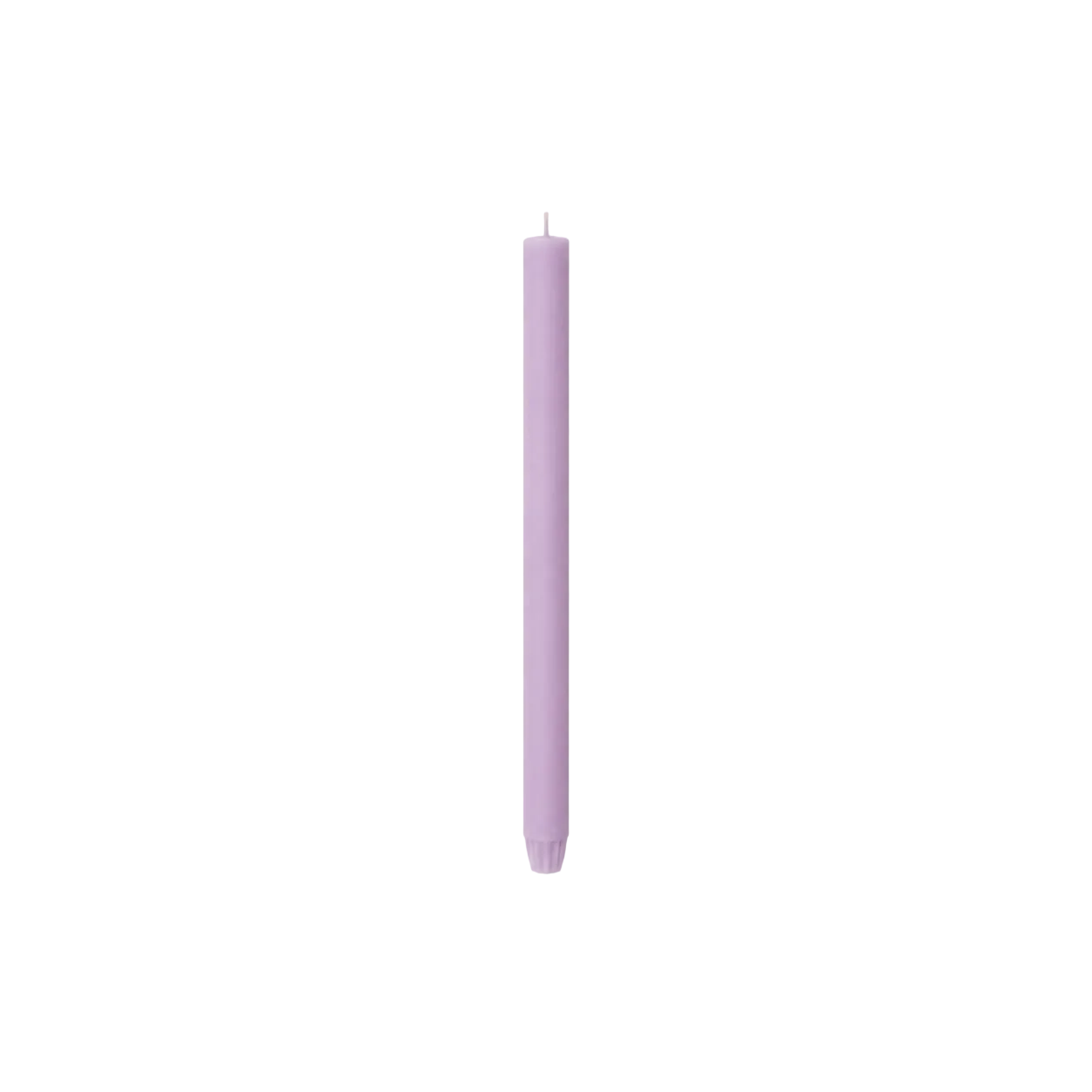 Plain Light Purple Taper Candle