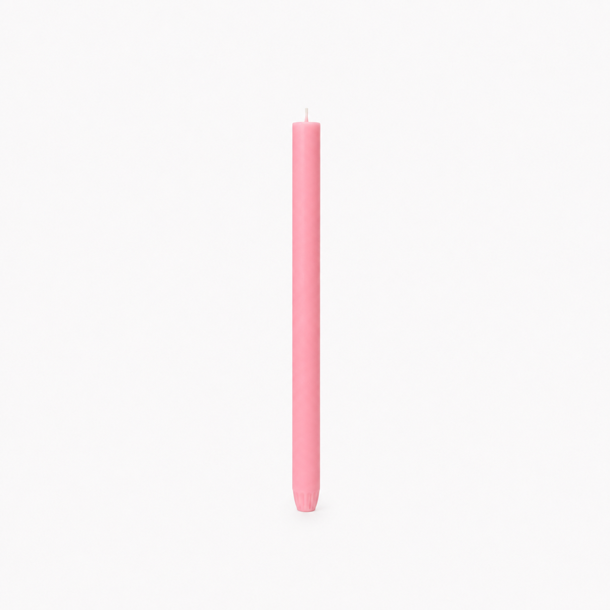 Plain Bubblegum Pink Taper Candle