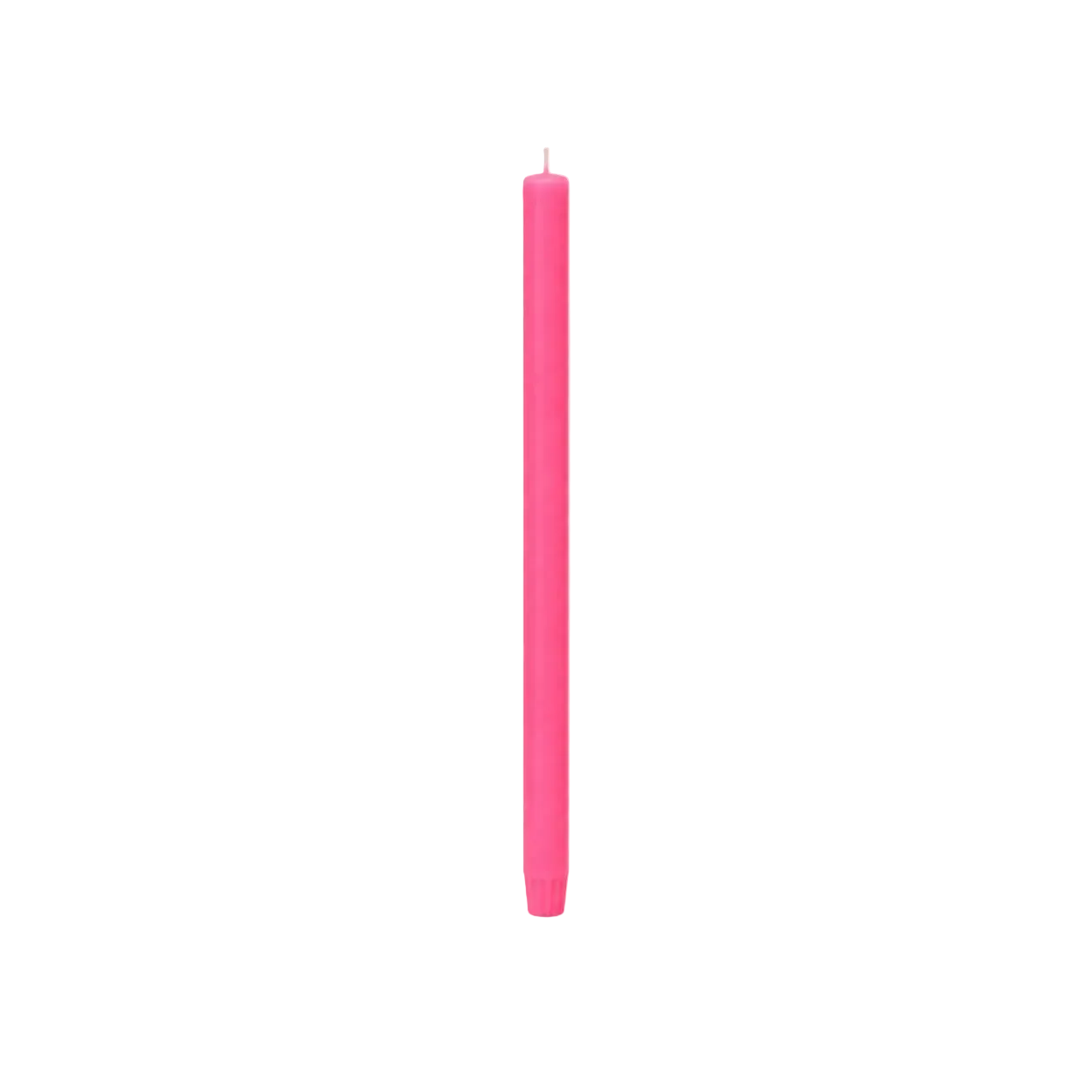 Smooth Fuchsia Purple Taper Candle