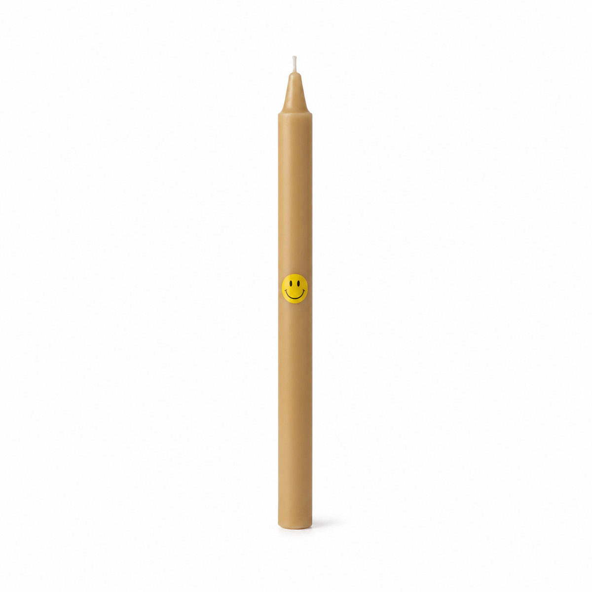 Vela de Candelabro Estampada Caqui Smiley