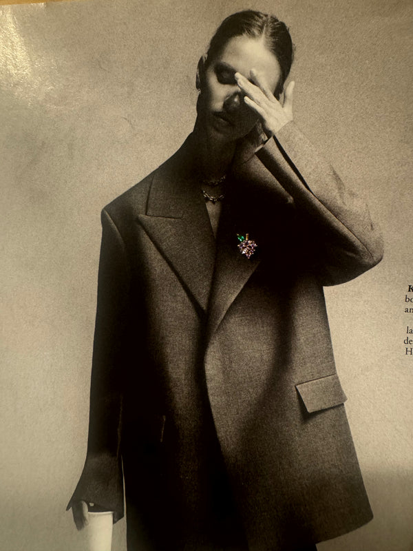 Mini Pendientes Uva Brillantes Dorado