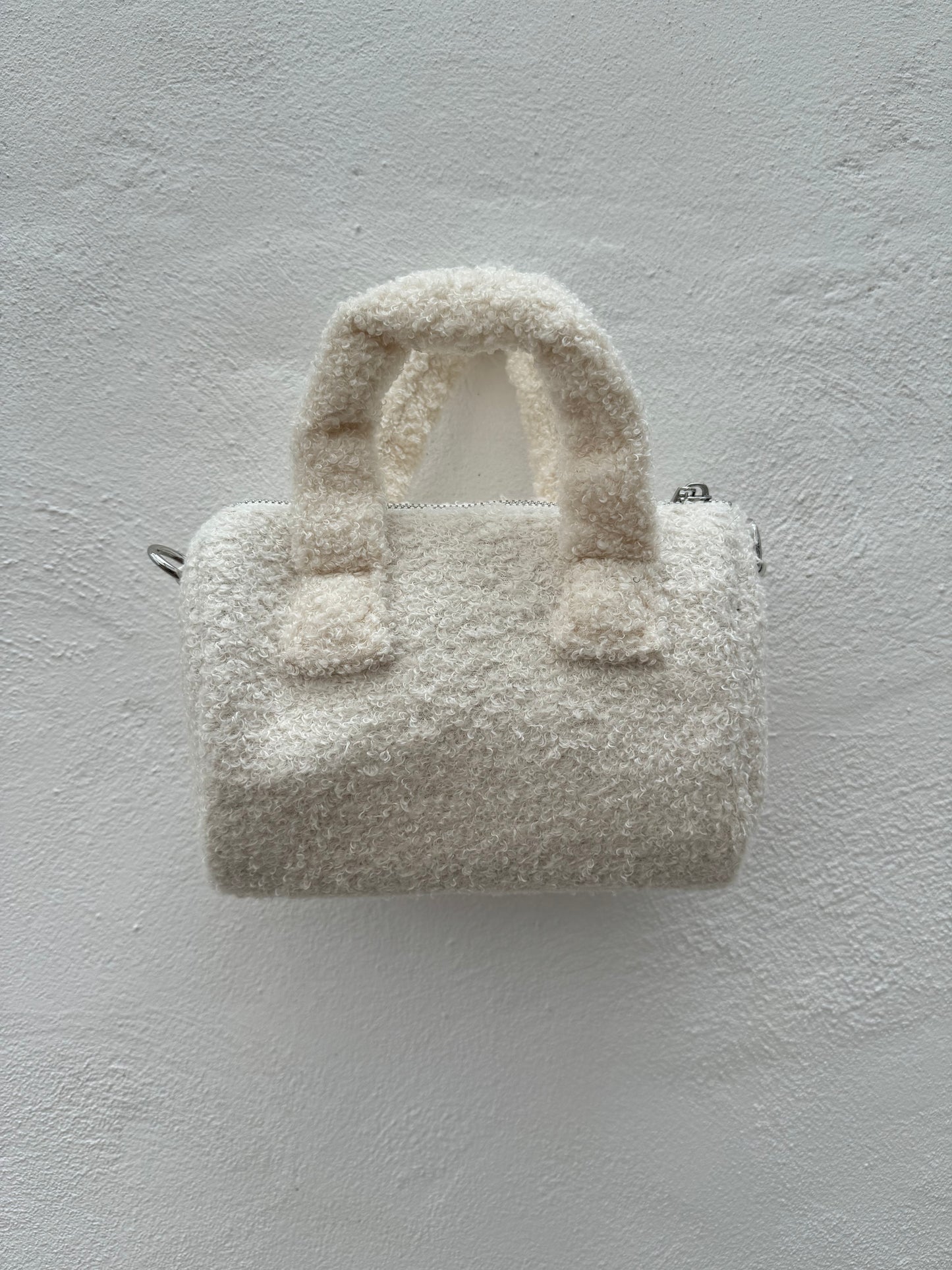 Bolso Borreguito Pequeño con Asa Blanco