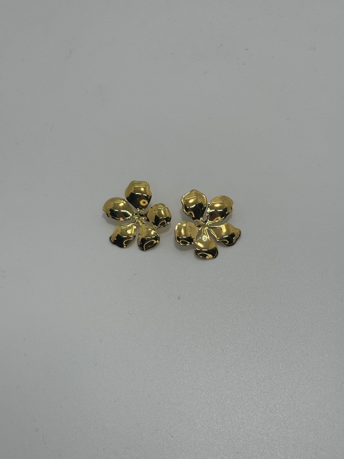 Pendientes Flor Mediana Dorado