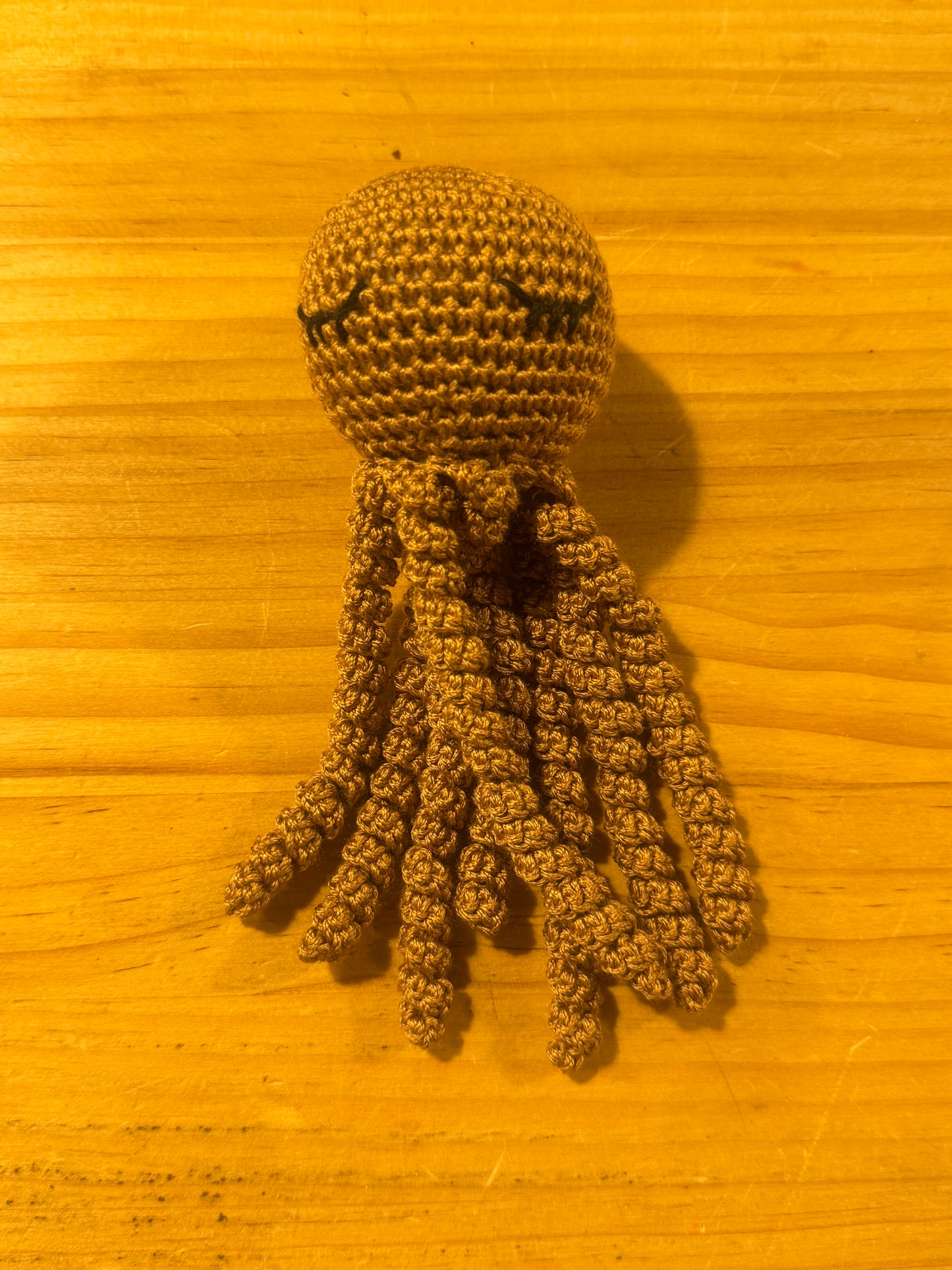 Pulpo Crochet Marrón