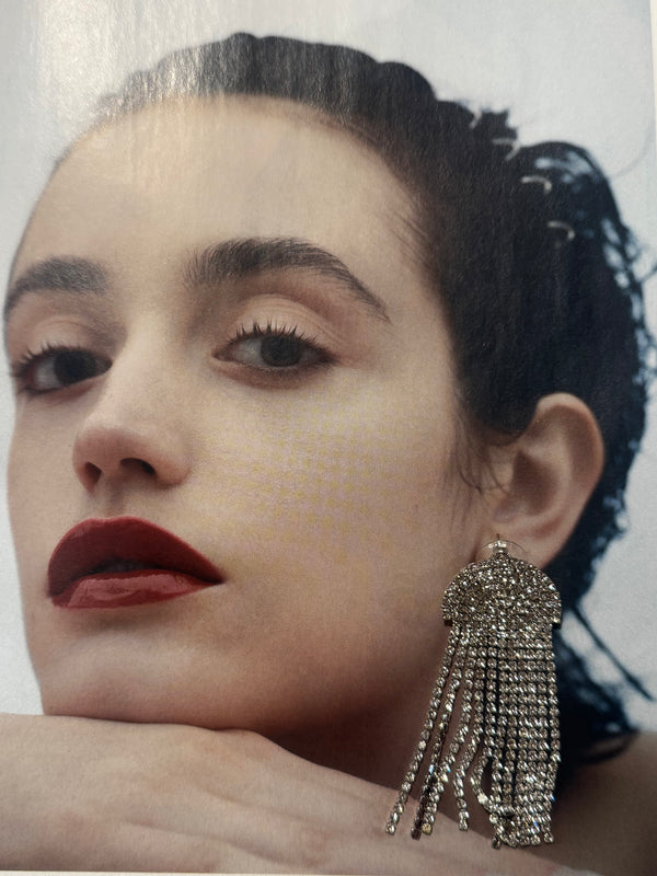 Pendientes Cascada Brillante