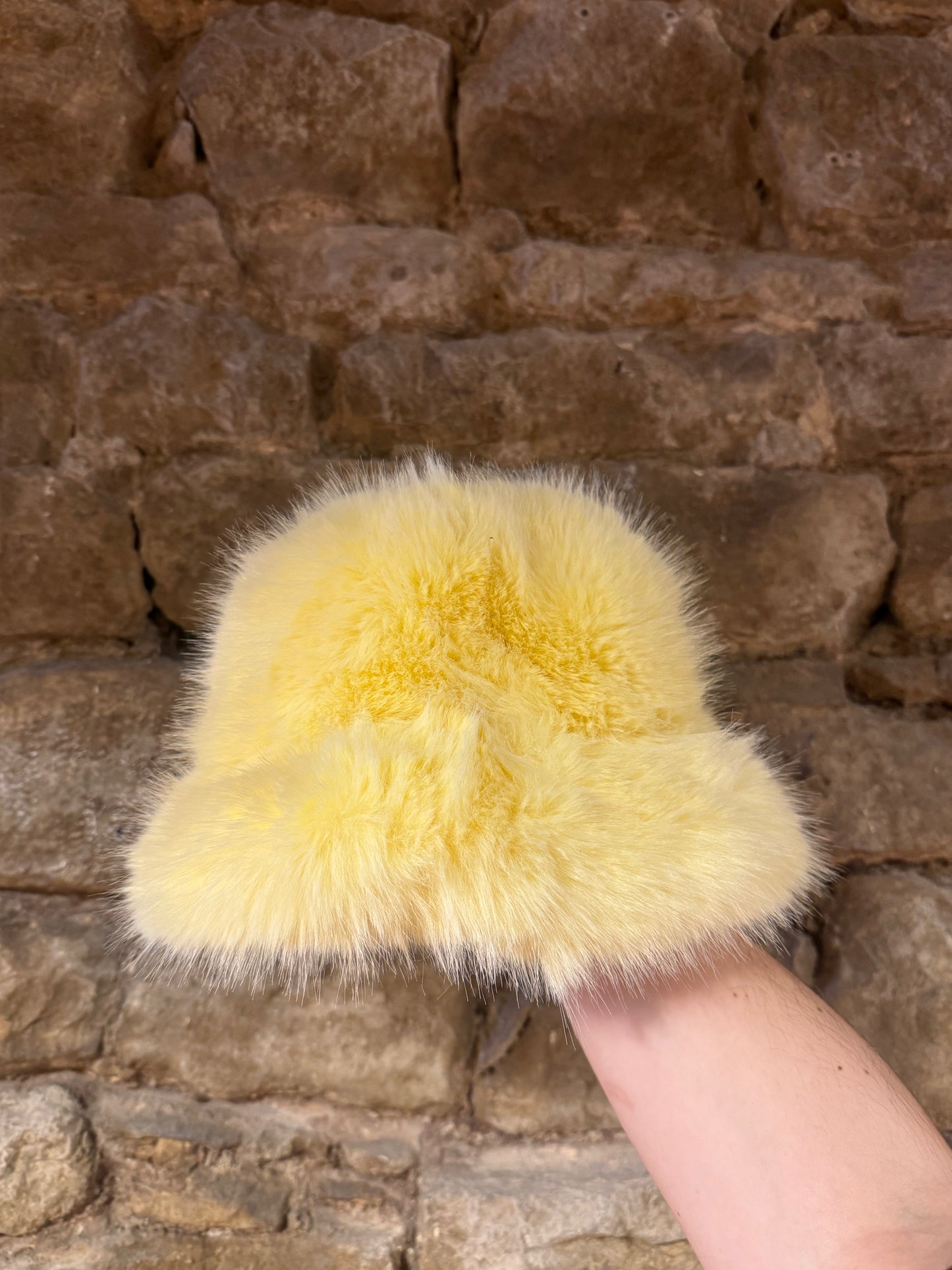 Yellow Fur Hat