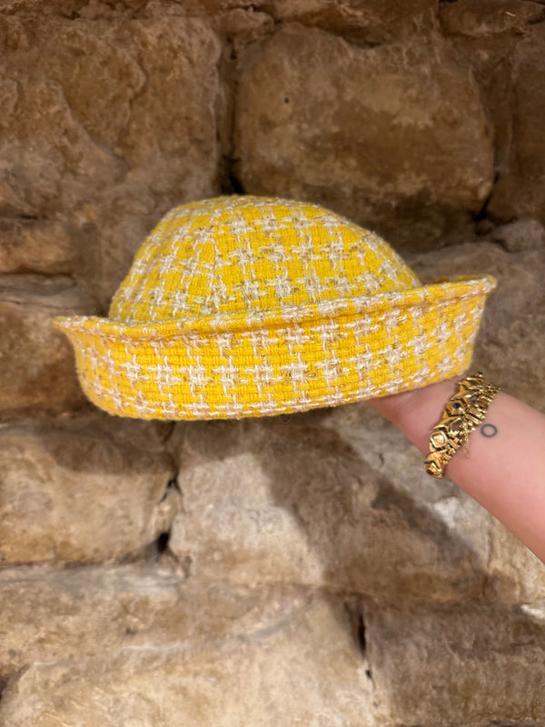Gorro Tweed Amarillo