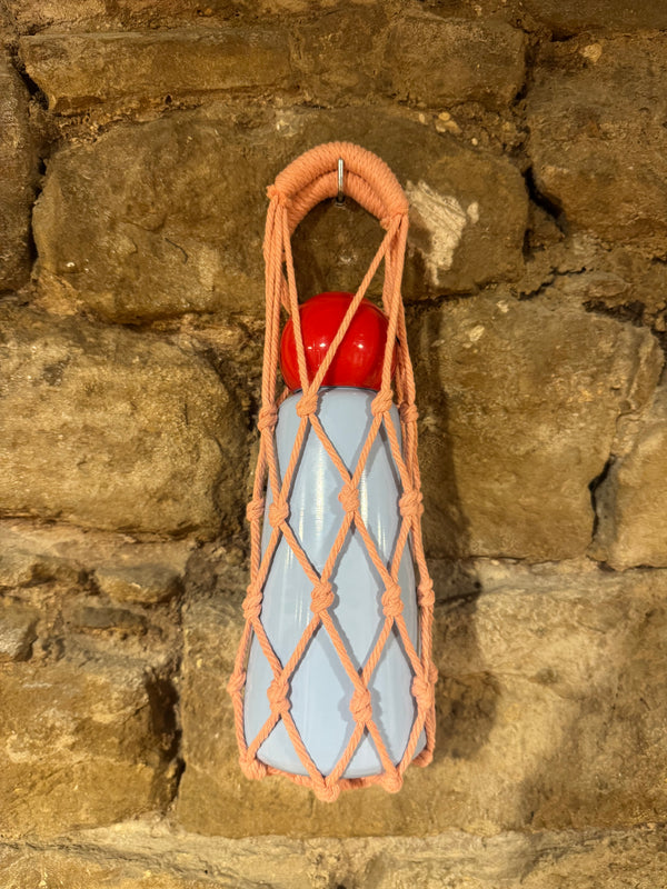 Bolsa Crochet para Botella Rosa