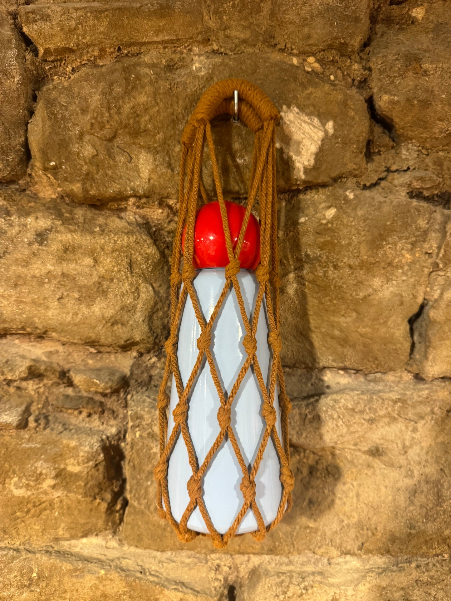 Bolsa Crochet para Botella Marrón