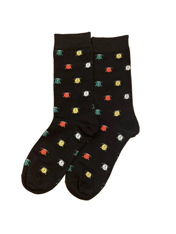 Calcetines Hombre Negro Escarabajo
