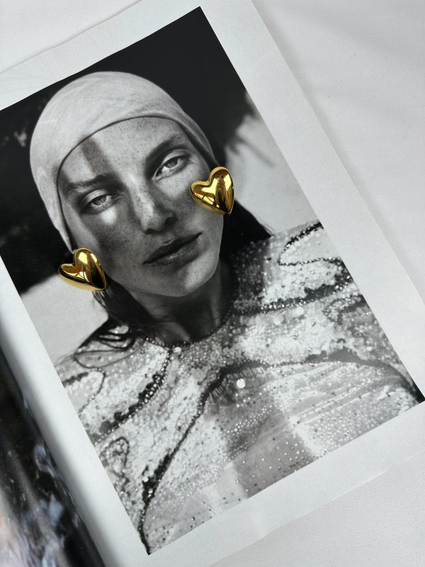 Pendientes Corazón Dorado