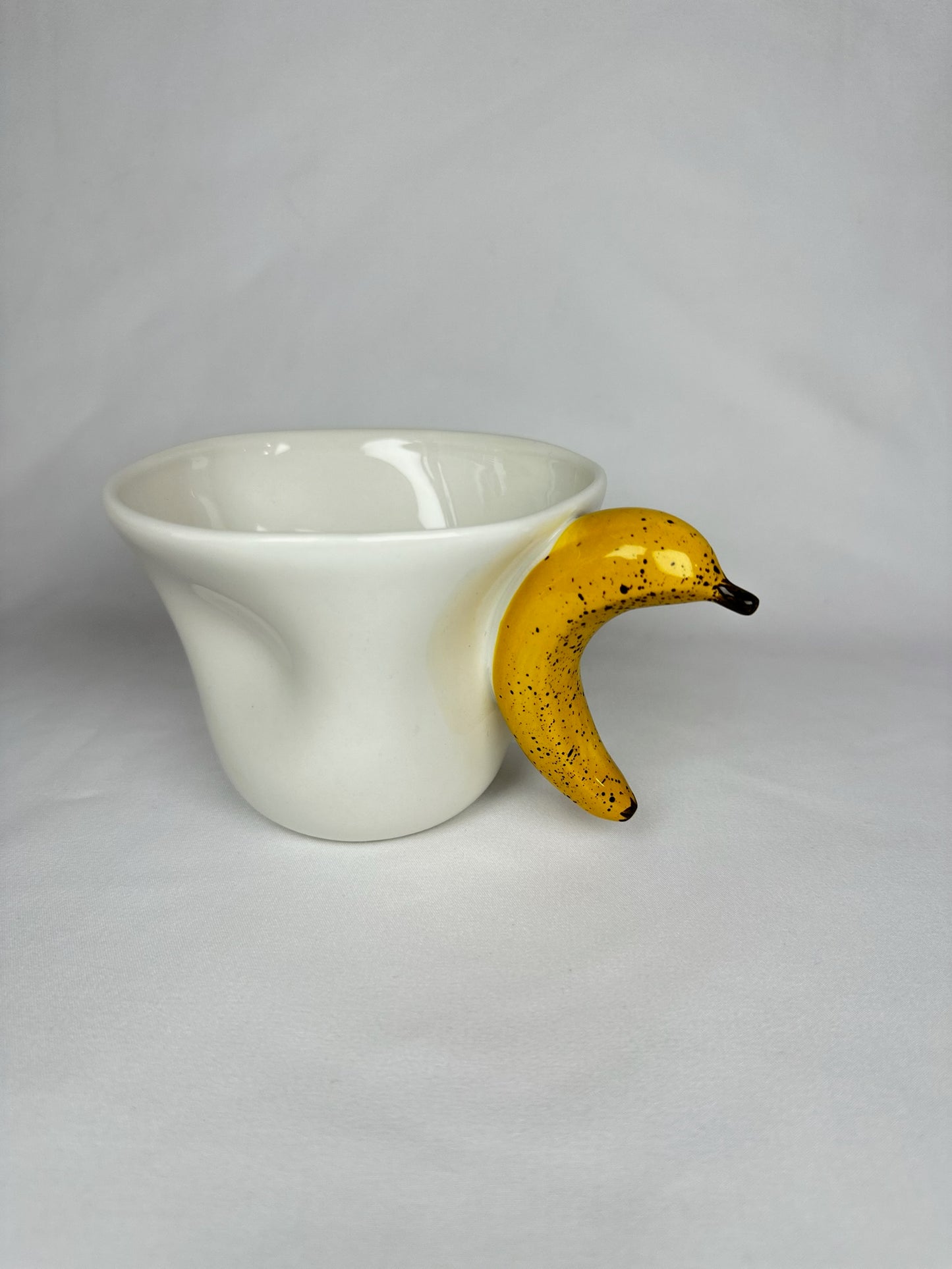 Taza Blanco con Asa Plátano