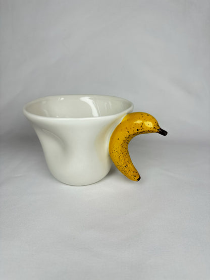 Taza Blanco con Asa Plátano