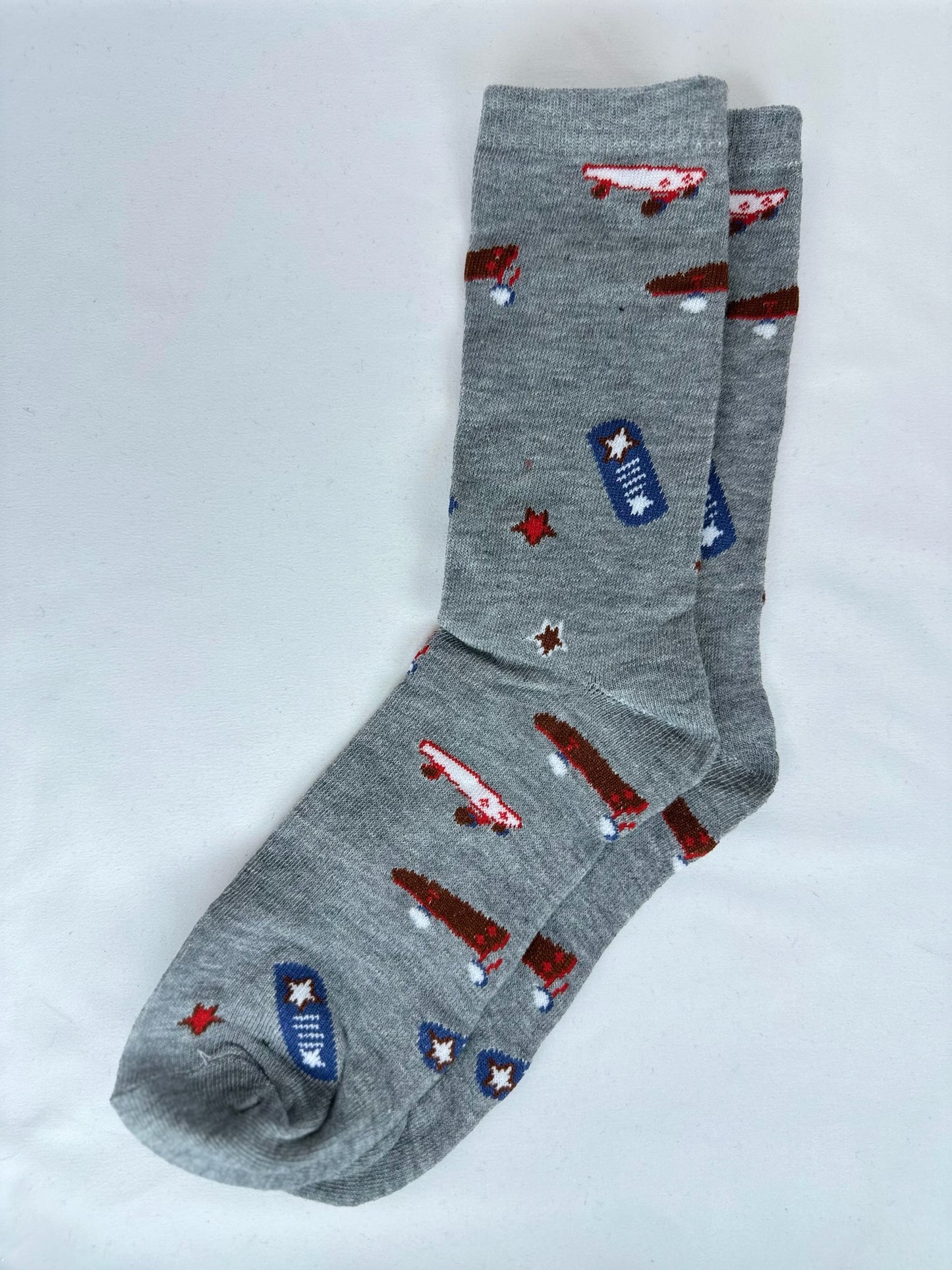 Calcetines Hombre Gris Skate Carrito