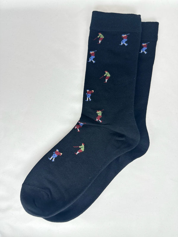 Calcetines Hombre Negro Golf