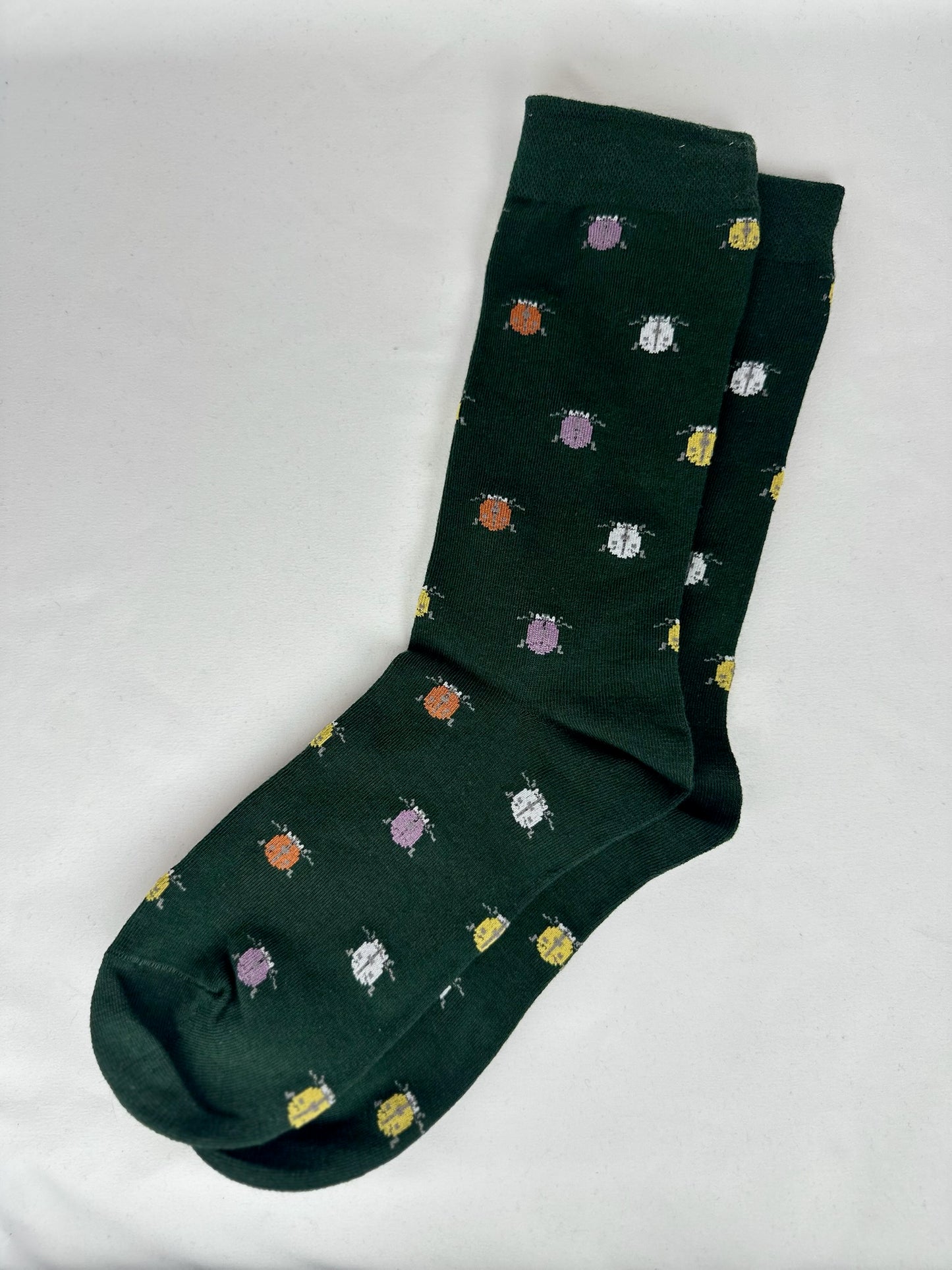 Calcetines Hombre Verde Escarabajo