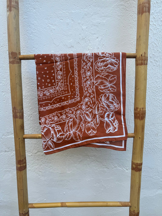 Pañuelo Imitación Bandana Marrón