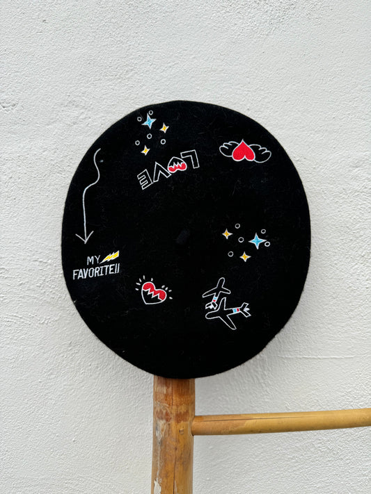 Boina Bordados My Favorite Negra