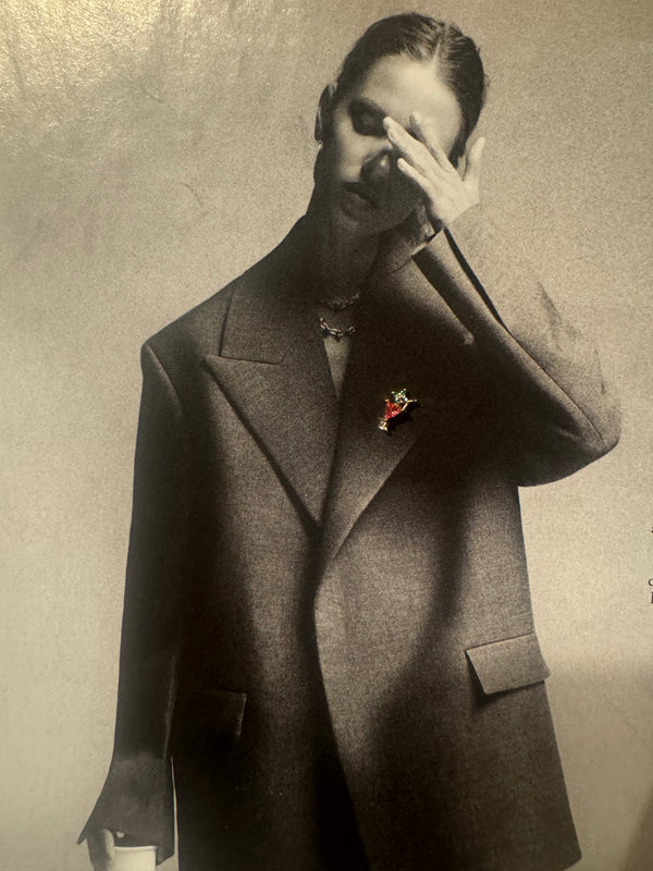 Mini Pendientes Cóctel Con Brillantes Rosa