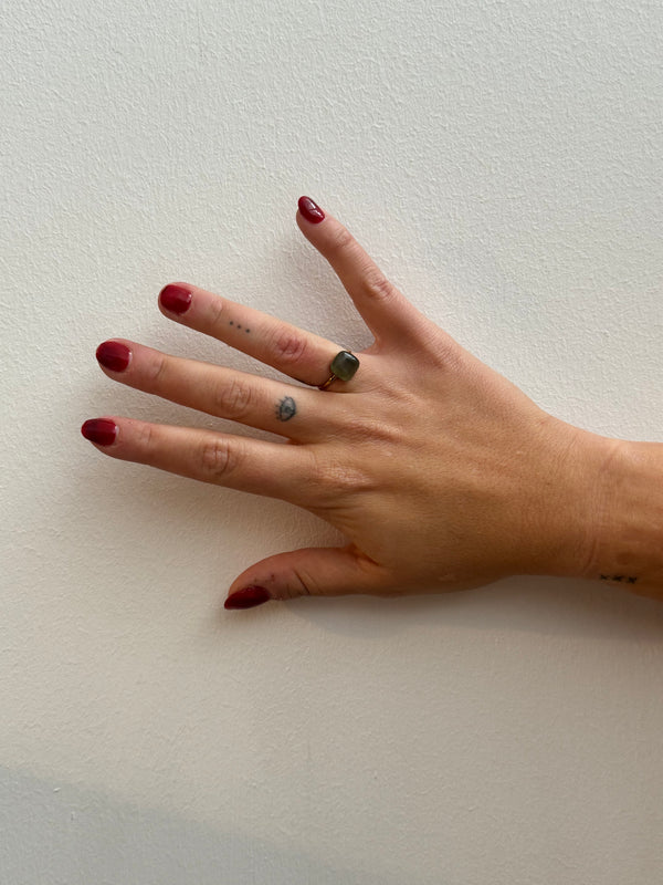 Anillo Estilo Pomellato Gris Oscuro