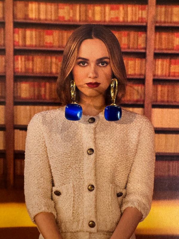 Pendientes Estilo Pomellato Azul Ultramarino