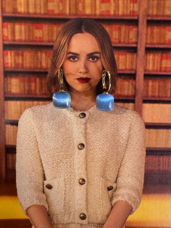 Pendientes Estilo Pomellato Azul Apagado