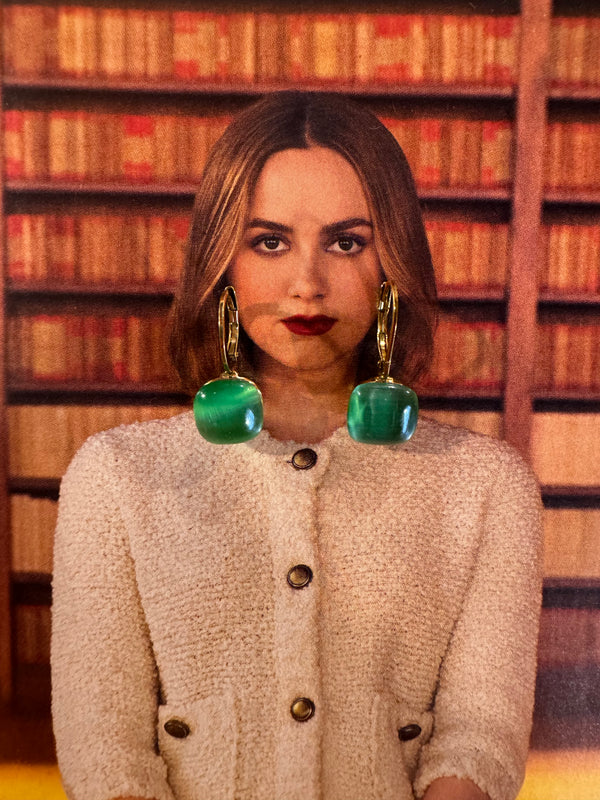 Pendientes Estilo Pomellato Verde Claro
