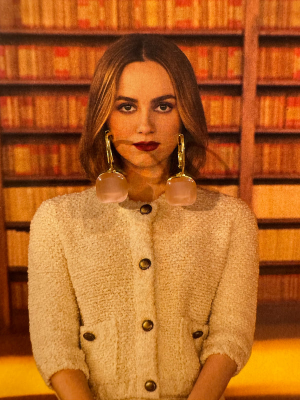 Pendientes Estilo Pomellato Rosa Claro