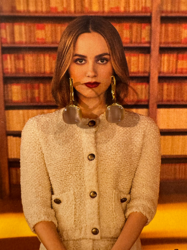 Pendientes Estilo Pomellato Rosa Topo