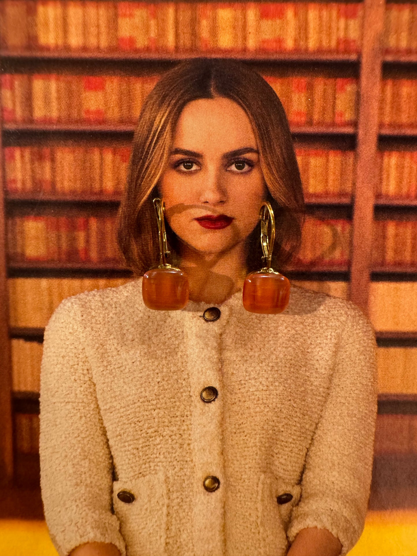 Pendientes Estilo Pomellato Naranja Claro