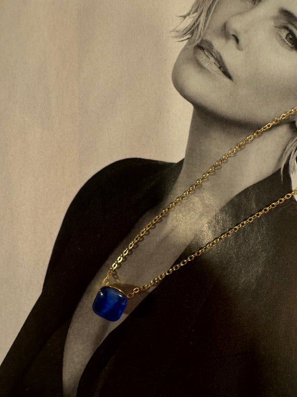 Collar Estilo Pomellato Azul Ultramarino