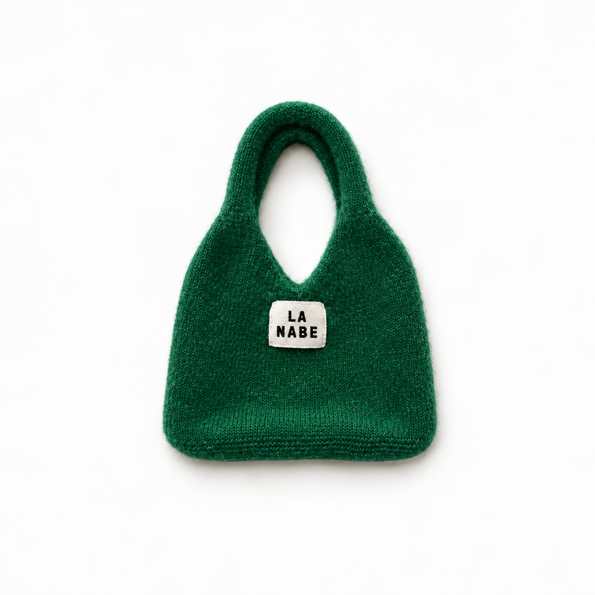 Bolso de Punto Lana Pequeño Triangular
