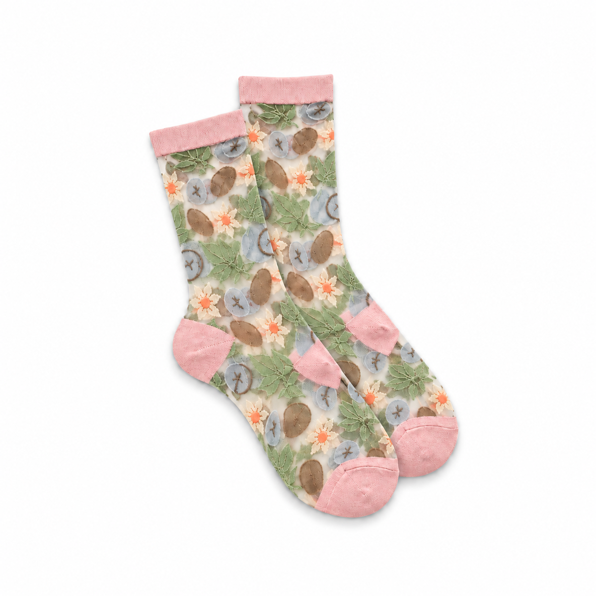 Calcetines Medias Transparentes Frutales