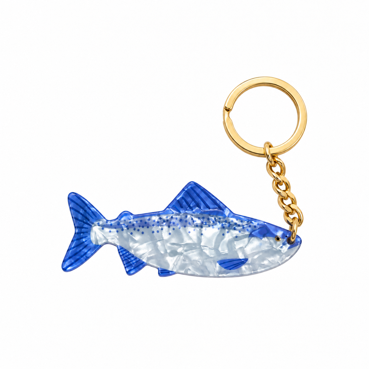 Llavero Acetato Pez Azul