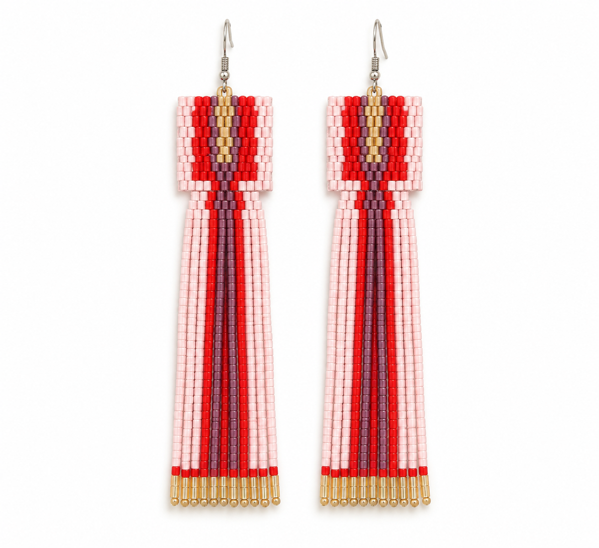 Pendientes Cuentas Multicolor