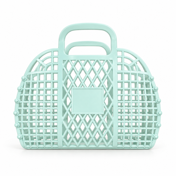 Cesta Plástico Niña Azul Turquesa