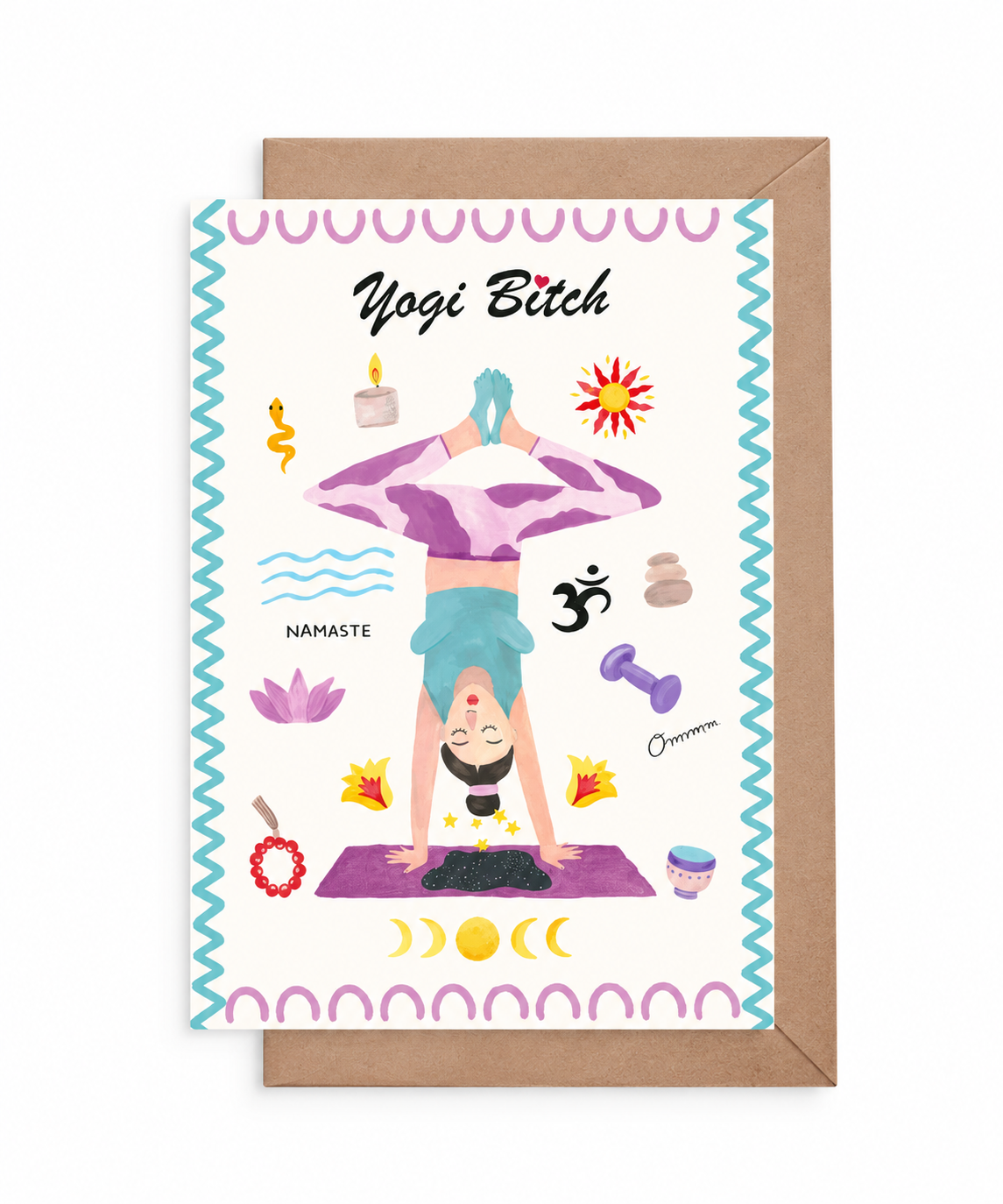 A6 Tarjeta o Postal con Sobre Yogi Bitch