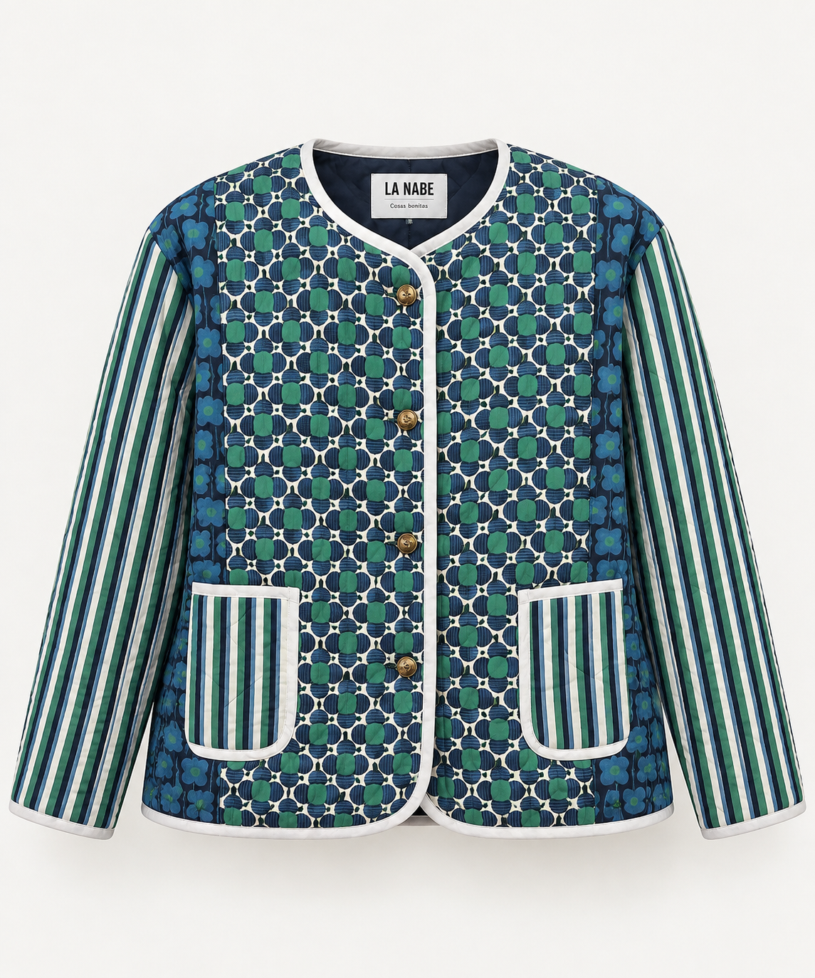 Chaqueta Acolchada Estampados Sesenteros