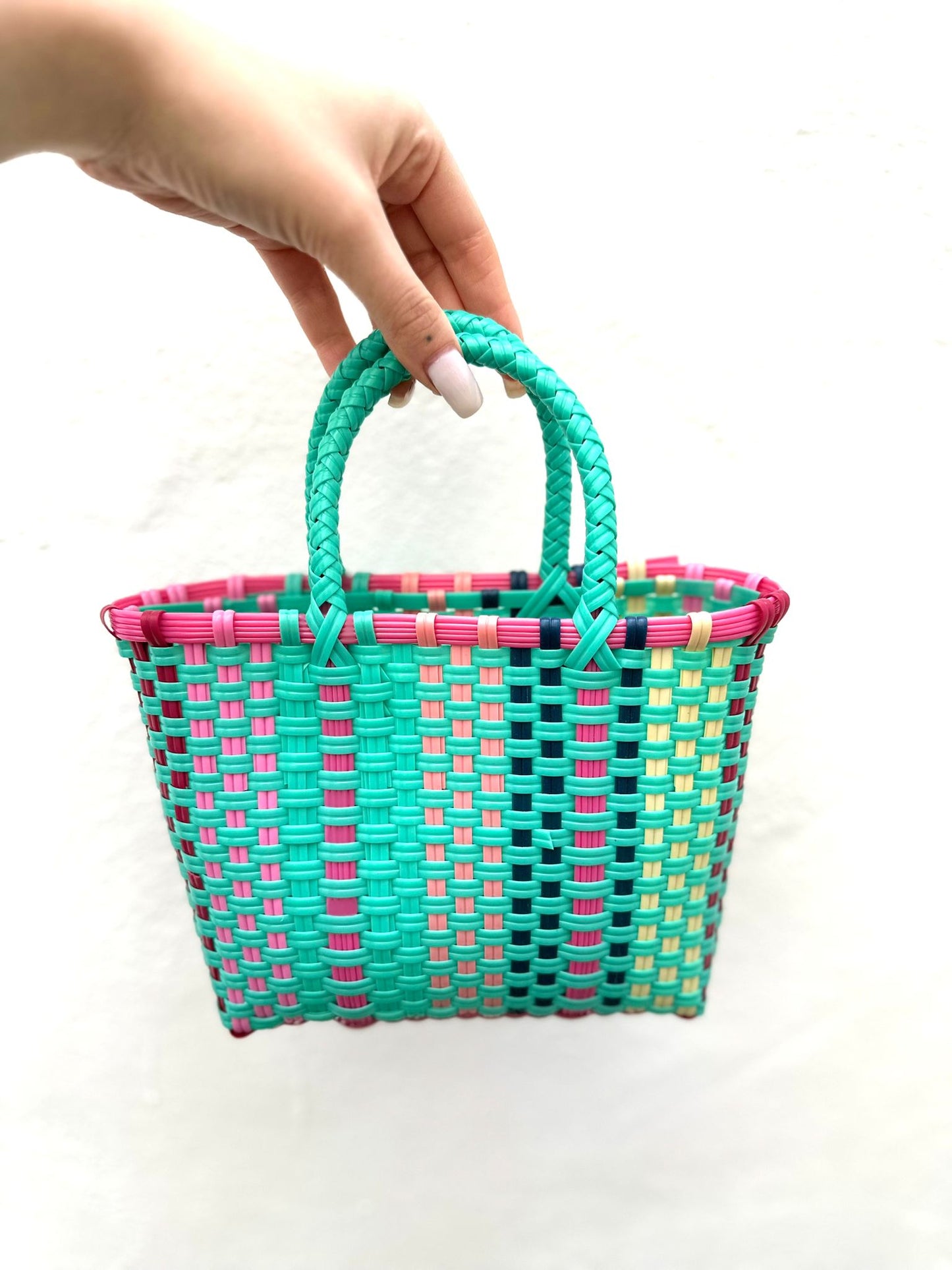 Bolso Plástico Mini Turquesa