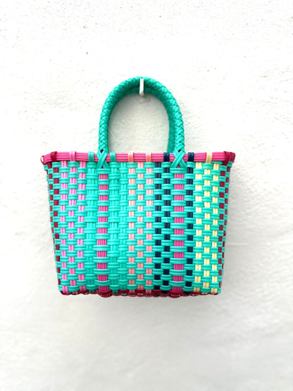 Bolso Plástico Mini Turquesa