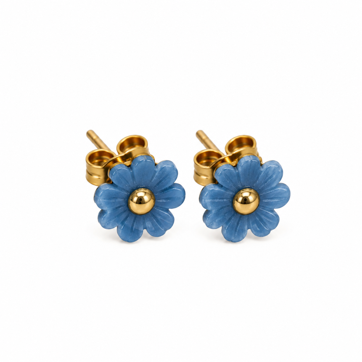 Mini Pendientes Flor Imitación Nácar