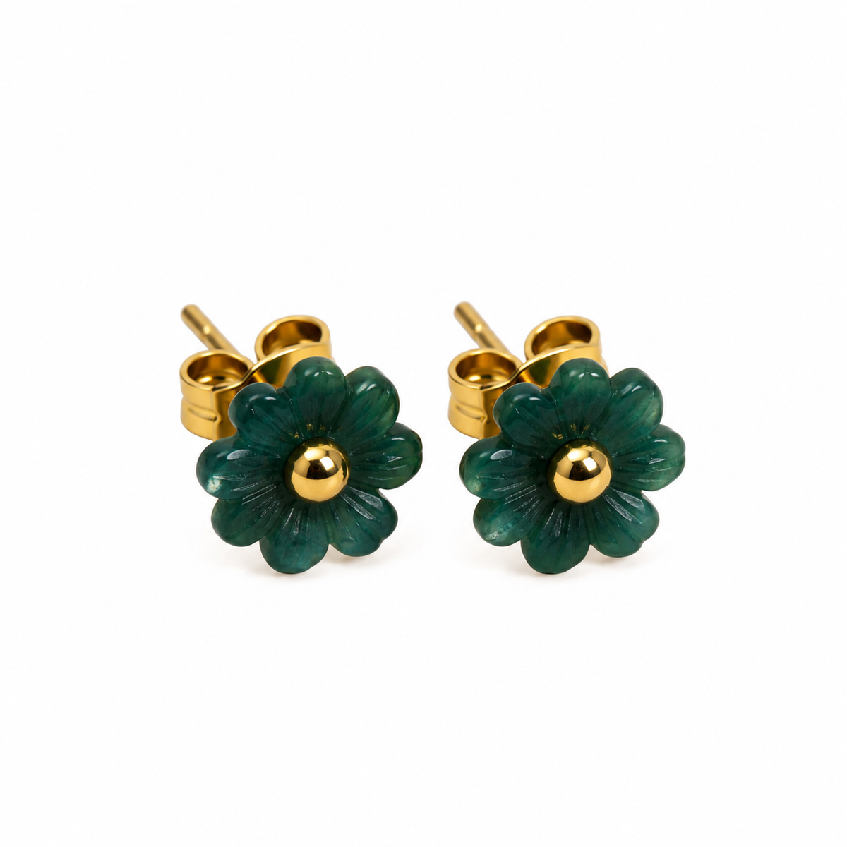 Mini Pendientes Flor Imitación Nácar