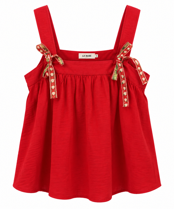 Top Rojo Tirantes