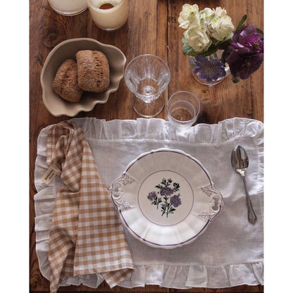 Mantel Individual Volantes Blanco