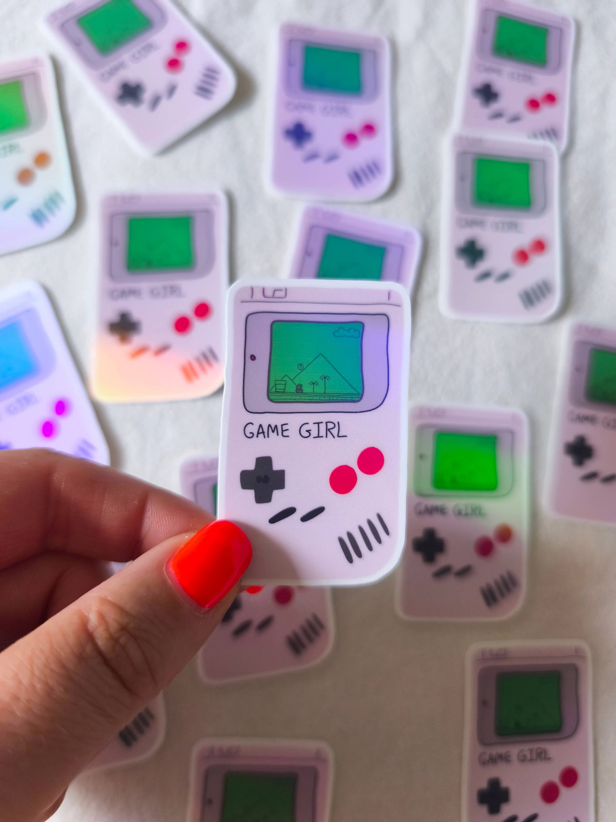Pegatina Game Boy Game Girl