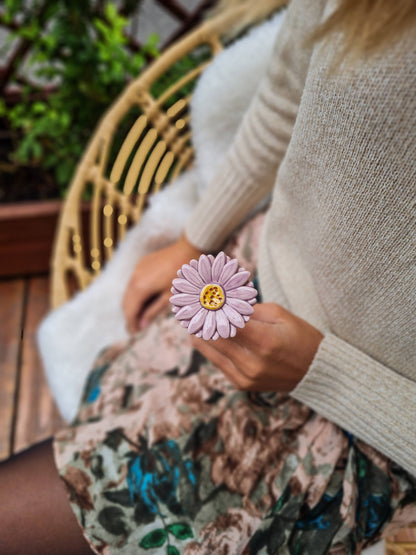 Flor Cerámica Rosa Gerbera