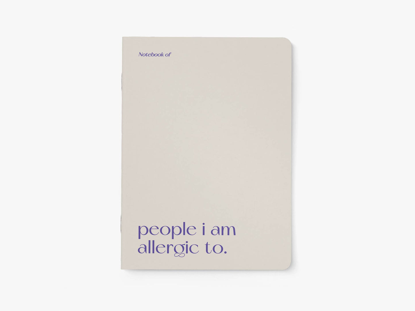 Cuaderno A5 People I'm Allergic To