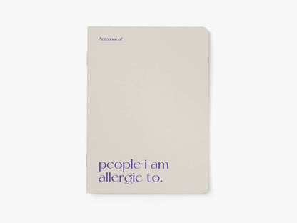 Cuaderno A5 People I'm Allergic To