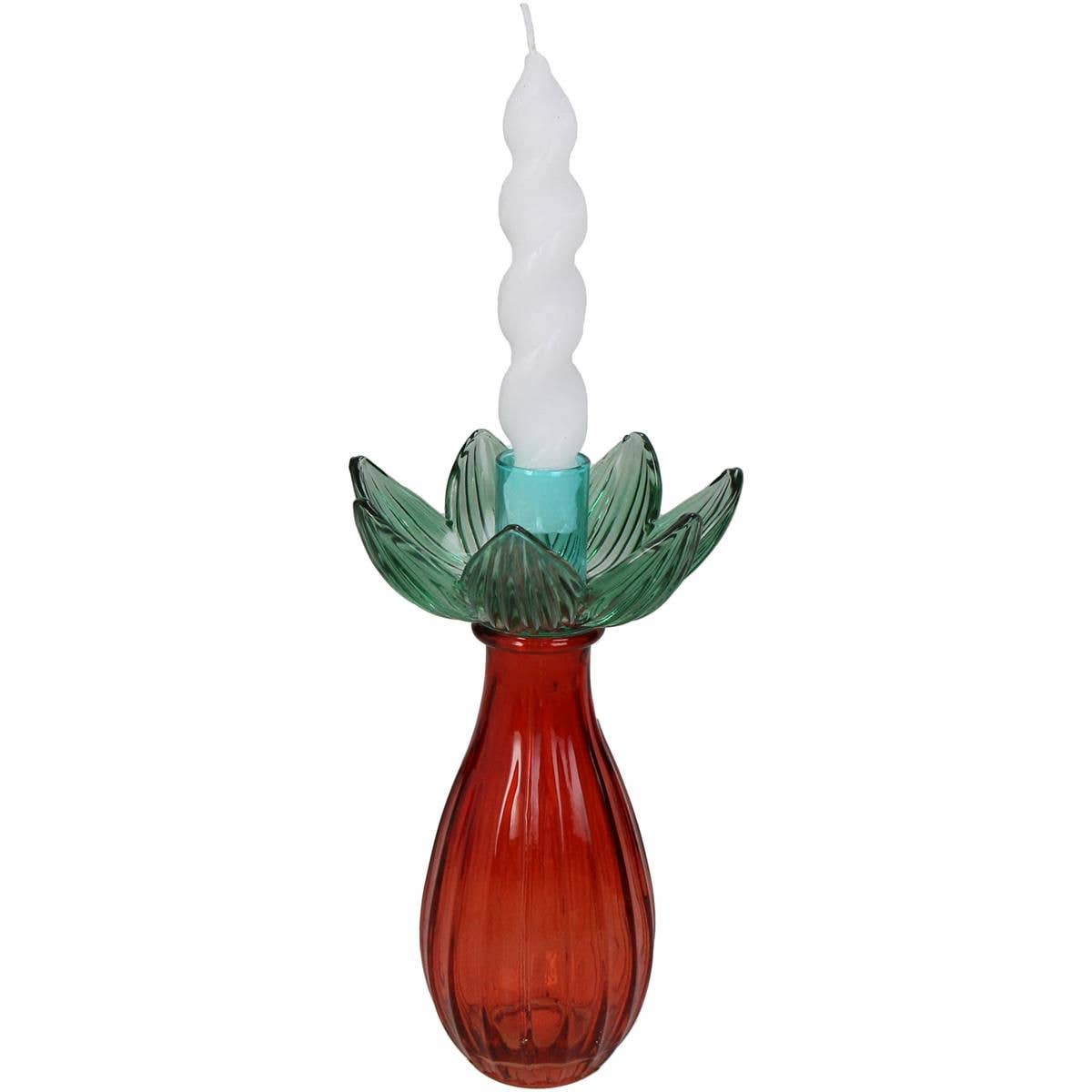 Portavelas Candelabro Palmera